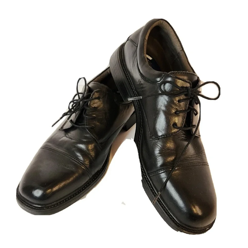 Nunn Bush Comfort Gel Harper Dress‎ Shoes US Size Mens 9.5W Black Loafer Shoes